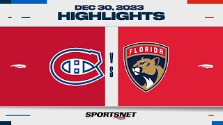 NHL Highlights | Canadiens vs. Panthers - December 30, 2023