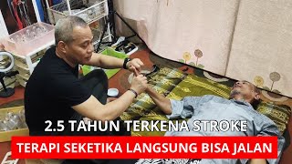 Kakek ini Menderita Stroke 2,5 Tahun, Sekali Terapi Langsung Bisa Jalan!