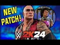 WWE 2K24: *NEW* Patch is HERE! (Patch 1.10 & Universe Mode Updates!)