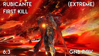 FFXIV OST Rubicante First Kill (Extreme) - Mount Ordeals [6.3] | GNB PoV