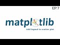 7.Matplotlib : Add legend to scatter plot