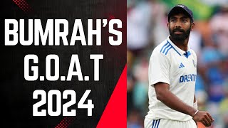 Jasprit Bumrah Test cricketer of the year - 2024 stats are mind boggling |Sports Today