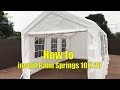 Palm Springs 10 X 20 White Party Tent Gazebo Canopy with Sidewalls