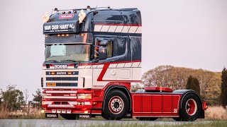 VAN DER HART R/J SCANIA 144 530 V8 LOUD EXHAUST \u0026 TURBO SOUND [ONBOARD]