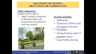 Solving Equations of Motion in Rectangular Coordinates