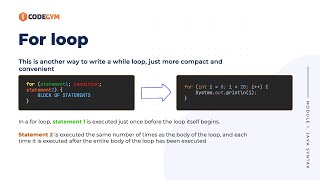 Java For loop | CodeGym University Course