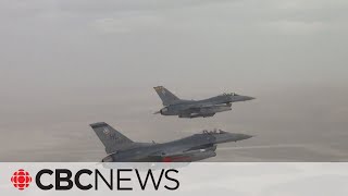 U.S. F-16 fighter jets strike weapons depots in Syria