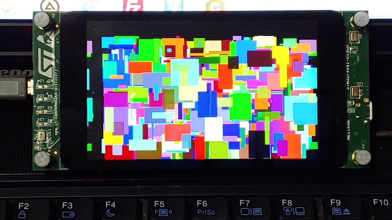 STM32F469I-DISCO LCD DEMO - YouTube