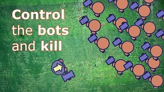 Moomoo.io - Server Filled with Bots | Controlling and Killing 200 Bots