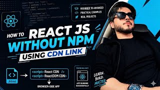 React tutorial in hindi #2 React js without NPM | React CDN