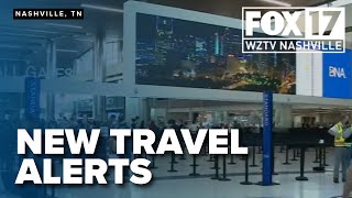New travel alerts for International flights