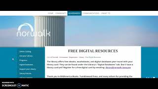 Library Webpage Navigation