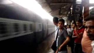 IRFCA-Konark express appears in heavy rain.