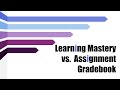 Canvas SBG Learning Mastery vs Assignments Gradebook