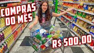 PRIMEIRAS COMPRAS DO ANO NO MERCADO COM R$ 500,00!