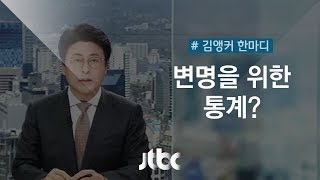 [6월 4일 | 김앵커 한마디] '변명을 위한 통계?'