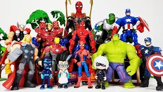 Romeo Created The Avengers Clone~! Hulk, Iron man, Thor, Captain America, Spider Man Toys Play