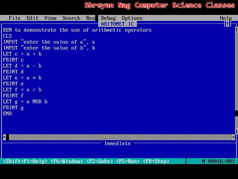 ICSE Class 6 Chapter 9 Introduction To QBasic Part 2 - YouTube