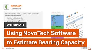 Webinar - Using NovoTech Software to Estimate Bearing Capacity