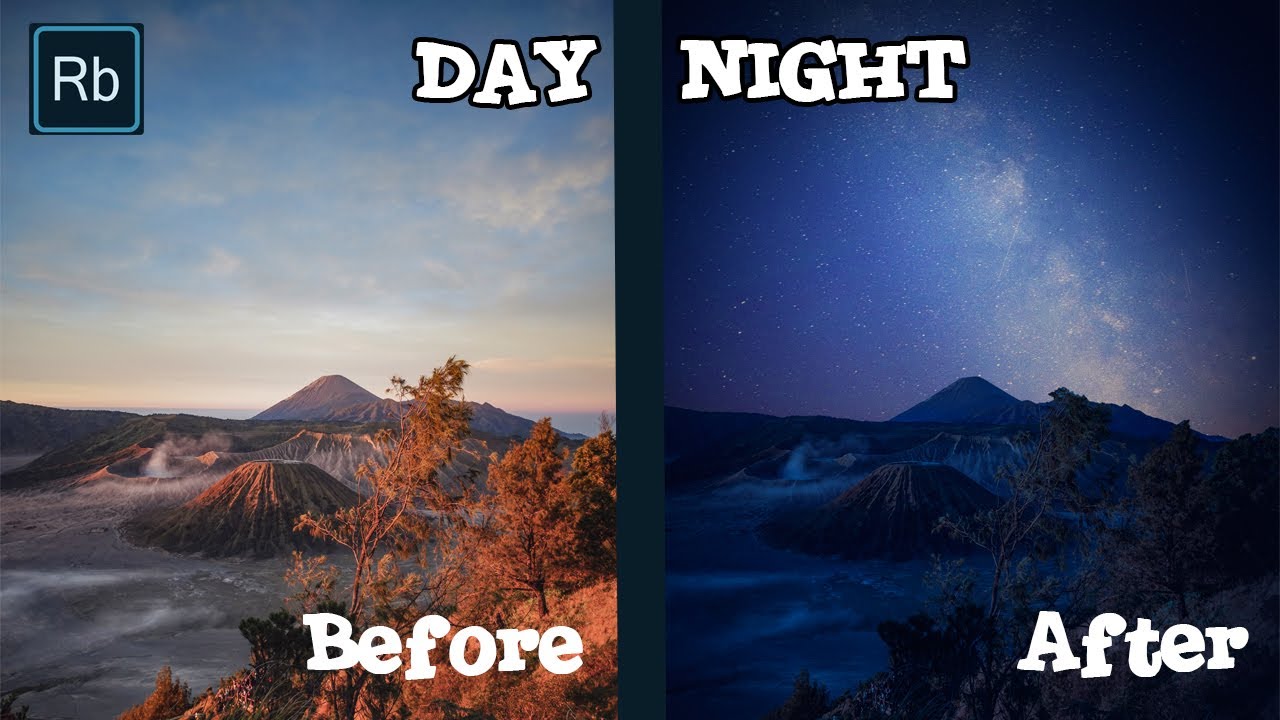 ADOBE TUTORIAL | TURN DAY INTO NIGHT IN PHOTOSHOP - YouTube