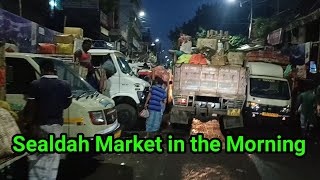 Sealdah Market in the Morning | Morning Sealdah | অষ্টমীর ভোরে শিয়ালদহ বাজার |