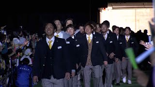 テーマは“学園祭”ホークス選手らがブレザー姿を披露～ファンフェス「鷹奉祭」