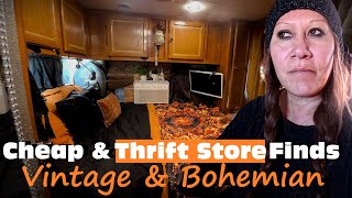 Thrift Store Finds - Redecorating My RV Bedroom | Vintage Bohemian Small Space Decor