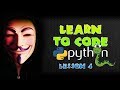 Learn Python Programming For Hackers - Lesson 4 - User Input