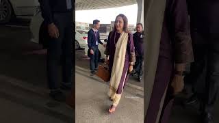 Dream Girl Hema Malini Spotted at Airport ✈️