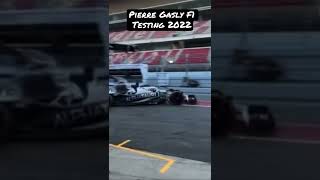 Pierre Gasly First Run at Barcelona F1 2022 Testing