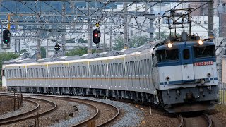 【4K60P】東京メトロ17000系甲種輸送 島本〜山崎駅間通過シーン（2021年6月25日）