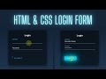 Animated Login Form using HTML & CSS only | No JavaScript || No jQuery