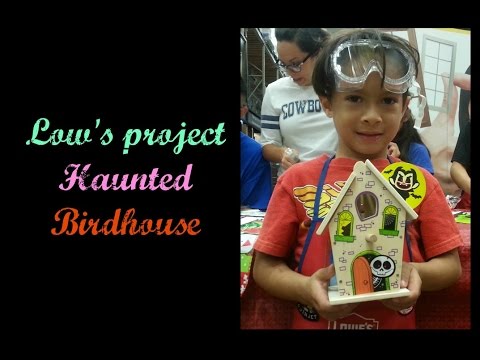 Lowe's project Haunted birdhouse Lowe's project Haunted birdhouse