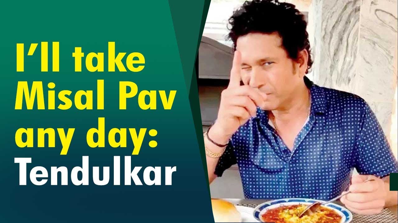 Nice Video: Sachin Tendulkar Enjoys 'perfect Breakfast' Misal Pav - YouTube