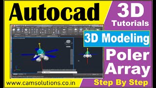 Autodesk Autocad 2020 3d Array tutorial |How to use 3d array command in autocad 2020 3d #autocad