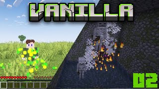 fiz uma farm de xp já no segundo episódio - minecraft vanilla #2