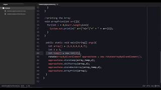 Program for array rotation Approach 1