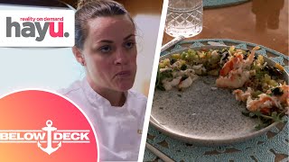 Rachel Hargrove's Crab Dish Fails to Impress | Season 8 | Below Deck