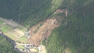 大分県中津市で土砂崩落、６人安否不明