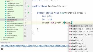 Java Math max method. Happy coding. ☺