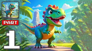 Dinoland - Gameplay Walkthrough Part 1 - Build and Expand Your Dinosaur Kingdom (iOS, Android)