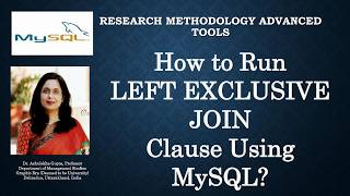 23 How to Run LEFT EXCLUSIVE JOIN Using MySQL (mysql) (sql) (left join)(exclusive join) (tables)