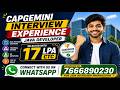 Capgemini Java Interview | Spring Boot | Microservices | Scenario based questions