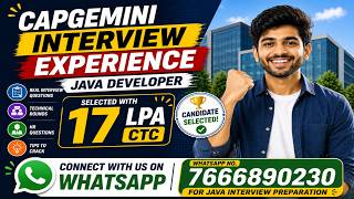 Capgemini Java Interview | Spring Boot | Microservices | Scenario based questions