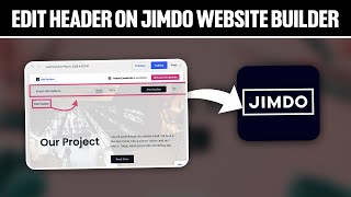 How To Edit Header On Jimdo Website Builder 2024! (Full Tutorial)