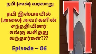 நபி இஸ்மாயில் (அலை) சந்ததியினர் எங்கெல்லாம் வசித்து வந்தனர்???