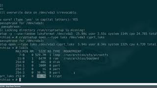 установка arch linux и настройка шифрованных luks дисков вместе с lvm | поддержка uefi в libvirt