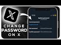 How To Change Your Password on Twitter (X)