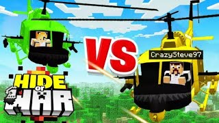Minecraft Helicopter 1V1 battle.. (Hide or WAR #5)