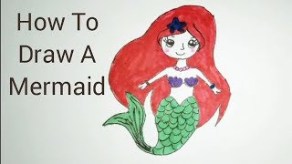 How to draw a Mermaid || Easy_#drawing||